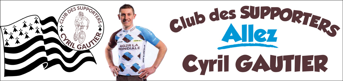 La banderole du club des supporters de Cyril Gautier